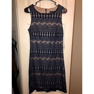 Lace Navy Dress